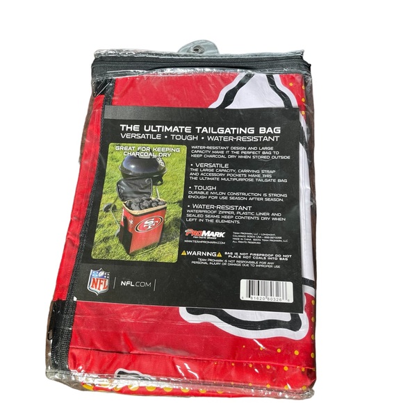 NFL Kansas City Chiefs Water Resistant Multi-Use & Charcoal Storage Bag NWT - Picture 3 of 8
